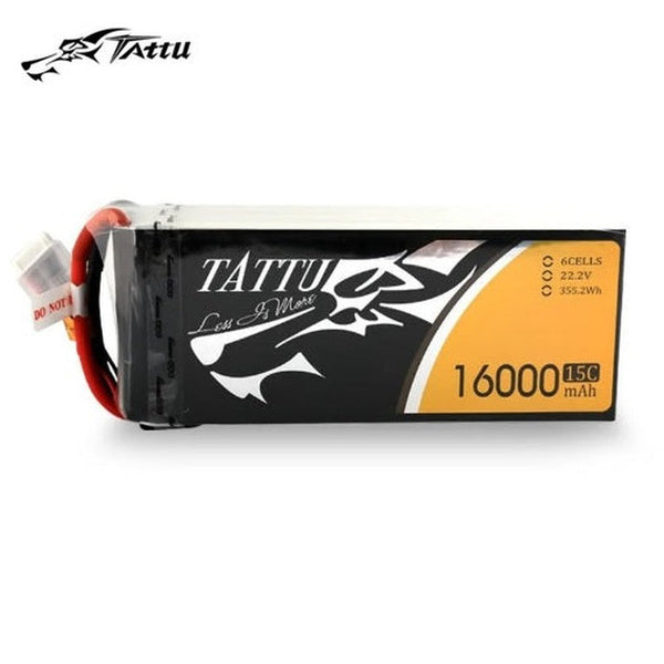 TATTU 16000MAH 22.2V 15C 6S1P LIPO BATTERY PACK