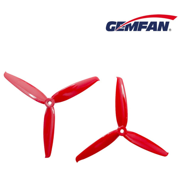 GEMFAN FLASH DURABLE 6042 3 Blade Propeller (2 CW & 2 CCW - Ferrari Red)