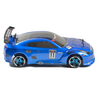 HSP 94123Pro 1:10 RC Electric Drift Car (Blue GTR with Chrome Wheels)