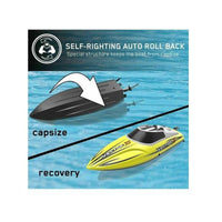 Vector XS Mini Boat with Auto Roll Back Function and Reverse Function *Pool Boat* - Yellow Color
