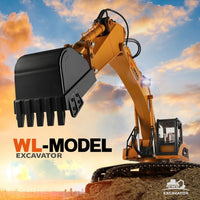Wltoys 16800 1/16 2.4G RC ALLOY Excavator Engineering Vehicle with Steel Track Lighting Sound
