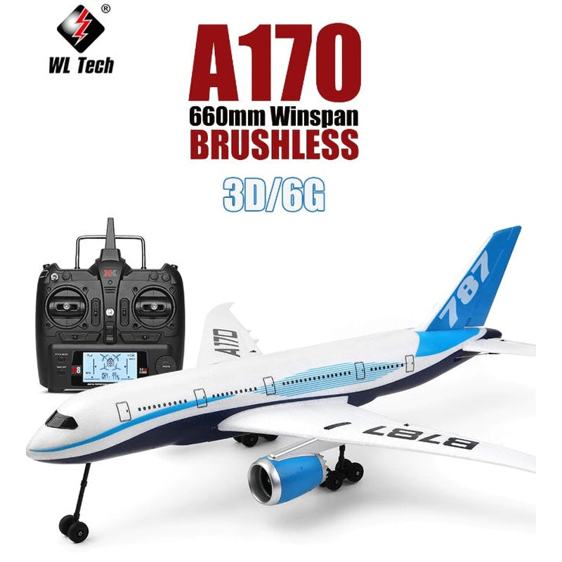 WLtoys XK A170 B787 RC Airplane 3D/6G System 3axis/6axis/onekey Sur