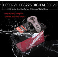 DSSERVO DS3225 PRO 25KG 180° 270° Waterproof High Speed Metal Gear Digital Servo