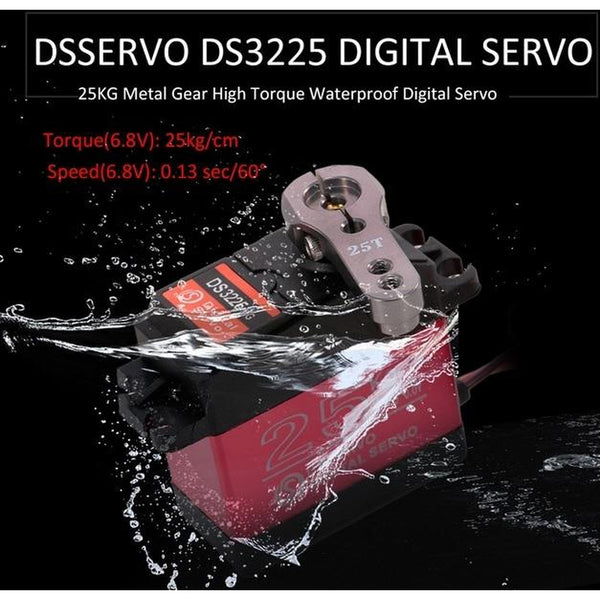 DSSERVO DS3225 PRO 25KG 180° 270° Waterproof High Speed Metal Gear Digital Servo
