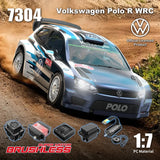 MJX Hyper Go 7304 RC Car 1/7 Volkswagen Polo R WRC RC Rally Car 4S Brushless 60km/H Official Licensed