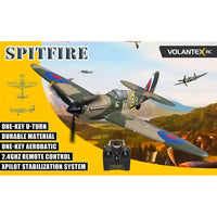 Volantex RC Spitfire with Xpilot One Key Aerobatic Stabilization System Perfect for Beginners 761-12 RTF
