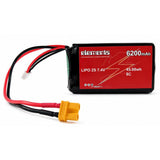 2S 7.4V 6200mAh 8C LiPo Battery for Transmitters
