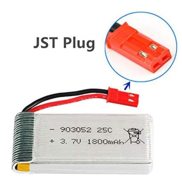 3.7V 1800mah Lipo Battery 25C XH2.54 Plug & USB Charger For RC - Foto 7