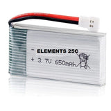 3.7V 650mAh Lithium Battery 25C