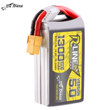 Tattu R-Line Version 5.0 1300mAh 4S 14.8V 150C Lipo Battery Pack for FPV Freestyle