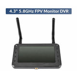 4.3inch 16:9 All-in-One 5.8GHz 40CH FPV Monitor with DVR