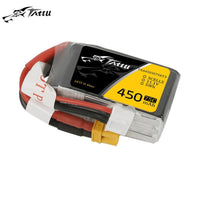 Tattu 11.1V 75C 3S 450mAh Lipo Battery Pack with XT30 Plug