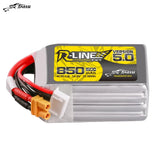 Tattu 850mAh 4S 150C 14.8V R-Line Version 5.0 Lipo Battery Pack with XT30U-F Plug