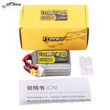 Tattu 850mAh 4S 150C 14.8V R-Line Version 5.0 Lipo Battery Pack with XT30U-F Plug for FPV Racing