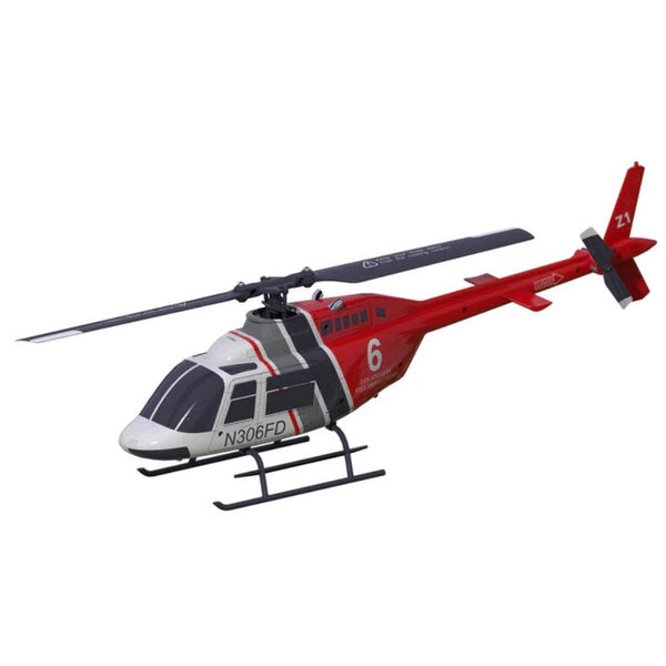 Bell206 4 Channel RC Helicopter Altitude Hold Beginner Scale Helicopter (Red)