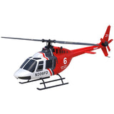 Bell206 4 Channel RC Helicopter Altitude Hold Beginner Scale Helicopter (Red)