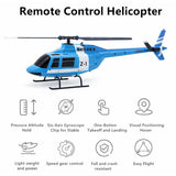 Bell206 4 Channel RC Helicopter Altitude Hold Beginner Scale Helicopter (Blue)