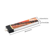 BETAFPV BT2.0 550mAh 1S 75C Battery (4PCS) (LAVA Series)