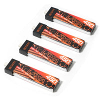 BETAFPV BT2.0 450mAh 1S 75C Battery (4PCS) (LAVA Series)