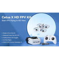 BetaFPV Cetus X HD FPV Kit Combo with FatShark Goggles (With 4 Battery)