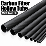 Carbon Fibre Tube Hollow 3K Matt Twill - Various sizes, 1 Metre