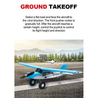 M7 510mm Wingspan 2.4Ghz 4CH Brushless EPP RC Airplane Built-in 6 Axis Gyro 1 Key Stunt RTF