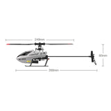 Firefox C129 V2 4ch Flybarless Micro RC Helicopter (RTF) w/6-Axis Gyro