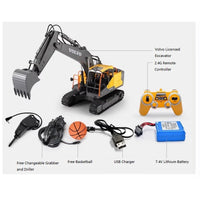 Double Eagle Licensed Volvo RC Excavator RC Construction Toy