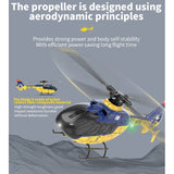 YX F06 EC135 RC Helicopter 1:36 Scale 6CH FBL Brushless 3D RTR Optical Flow Positioning