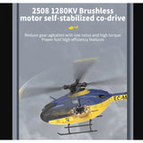 YX F06 EC135 RC Helicopter 1:36 Scale 6CH FBL Brushless 3D RTR Optical Flow Positioning