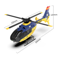 YX F06 EC135 RC Helicopter 1:36 Scale 6CH FBL Brushless 3D RTR Optical Flow Positioning