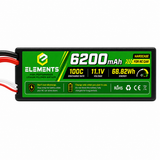 Elements 6200mAh 100C 11.1V Lipo Battery for RC Car (Hardcase)