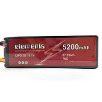 Elements 5200mAh 75C 11.1V Lipo Battery for RC Car (Hardcase)