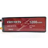 Elements 5200mAh 75C 11.1V Lipo Battery for RC Car (Hardcase)