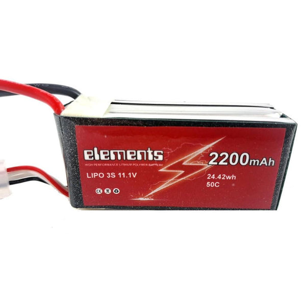 Elements 2200mAh 50C 3S Lipo Battery (Short) (Suitable for MJX cars)