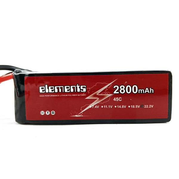 Elements 2800mAh 45C 6S Lipo Battery
