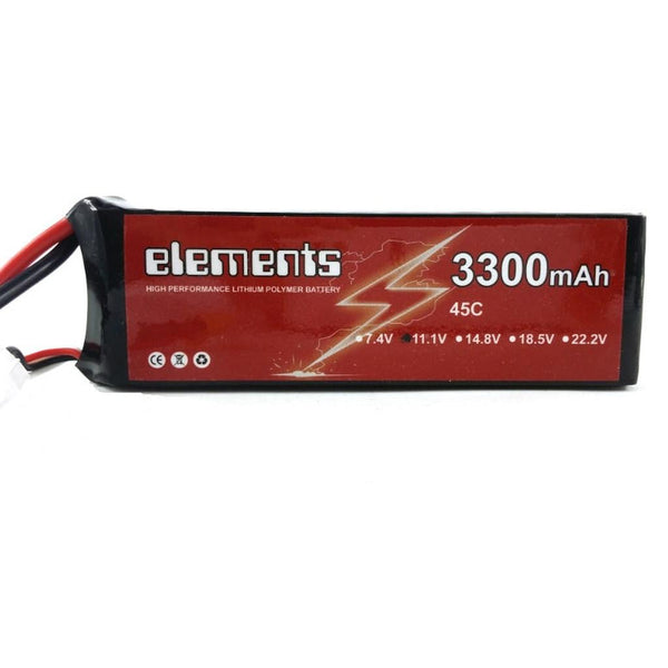 Elements 3300mAh 45C 3S Lipo Battery