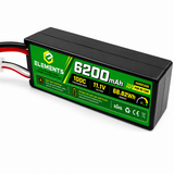Elements 6200mAh 100C 11.1V Lipo Battery for RC Car (Hardcase)