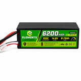 Elements 6200mAh 100C 14.8V Lipo Battery for RC Car (Hardcase)