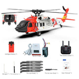 YX F09-S US Coast Guard RC Helicopter 1:47 Scale 6CH FBL Brushless GPS RTR