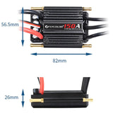 Original FLYCOLOR 2-6S 150A Waterproof Brushless ESC Speed Controller for RC Boat Ship with BEC 5.5V/5A Water Cooling System