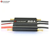 Flycolor 90A Waterproof Brushless ESC Electronic Speed Controller with 5.5V/5A BEC for Model Ship RC Boat