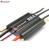 Flycolor 90A Waterproof Brushless ESC Electronic Speed Controller with 5.5V/5A BEC for Model Ship RC Boat