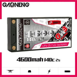 GAONENG GNB LiHV 2S 7.6V 4600mAh 140C LCG Shorty 5mm Bullet Hard Case LiPo Battery (ROAR Approved)