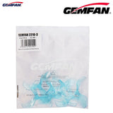 GEMFAN 2216 3 Blade Whoop Propeller 4CW+4CCW (1.5mm Shaft) - Clear Blue