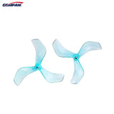 GEMFAN 2216 3 Blade Whoop Propeller 4CW+4CCW (1.5mm Shaft) - Clear Blue