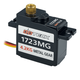 GOTECK 17g Full Metal Gear Digital Servo, with 25T Servo Horn for 1/18 1/16 1/14 RC Car Model Boat Fixed-Wing Helicopter Airplane Robot Toy