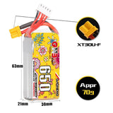 GAONENG GNB LiHV 4S 15.2V 650mAh 120C HV LiPo Battery – XT30