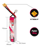 GNB GAONENG 2S 720mAh 7.6V 100C LiHV Battery – XT30