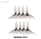 Gemfan 2512 3-Blade Whoop Propeller 4CW+4CCW (1.5mm Shaft)
